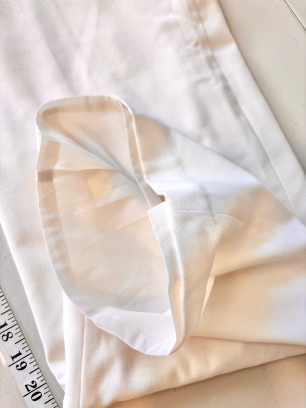 Coldwater Creek Natural Fit White Size 16 Straight-Leg Ponte Pants Lined Capsule - Picture 6 of 6